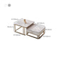 Frame Base 2 Nesting Coffee Table with Storage Metal Coffee Table Set Clearhalo 'Coffee & Accent Tables' 'Coffee Tables' 'coffee_tables' 'furn' 'furn_coffee_tables' 'Furniture' 'Living Room Furniture' 6218007