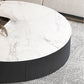 Metal Drum Coffee Table with Storage Round Cocktail Table in Black Clearhalo 'Coffee & Accent Tables' 'Coffee Tables' 'coffee_tables' 'furn' 'furn_coffee_tables' 'Furniture' 'Living Room Furniture' 6218033