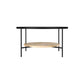 Glass Top 4 Legs Coffee Table Modern Round Cocktail Table in Black/Gold Clearhalo 'Coffee & Accent Tables' 'Coffee Tables' 'coffee_tables' 'furn' 'furn_coffee_tables' 'Furniture' 'Living Room Furniture' 6218083