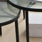 Clear Glass Top Round Coffee Table 3 Legs Cocktail Nesting Table Set Clearhalo 'Coffee & Accent Tables' 'Coffee Tables' 'coffee_tables' 'furn' 'furn_coffee_tables' 'Furniture' 'Living Room Furniture' 6218098