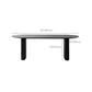 Black Double Pedestal Table Oval Solid Wood Dining Table for Home Kitchen Dinner