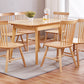 Modern Dining Table Extendable Solid Wood Dining Table for Dining Room