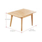 Modern Dining Table Extendable Solid Wood Dining Table for Dining Room