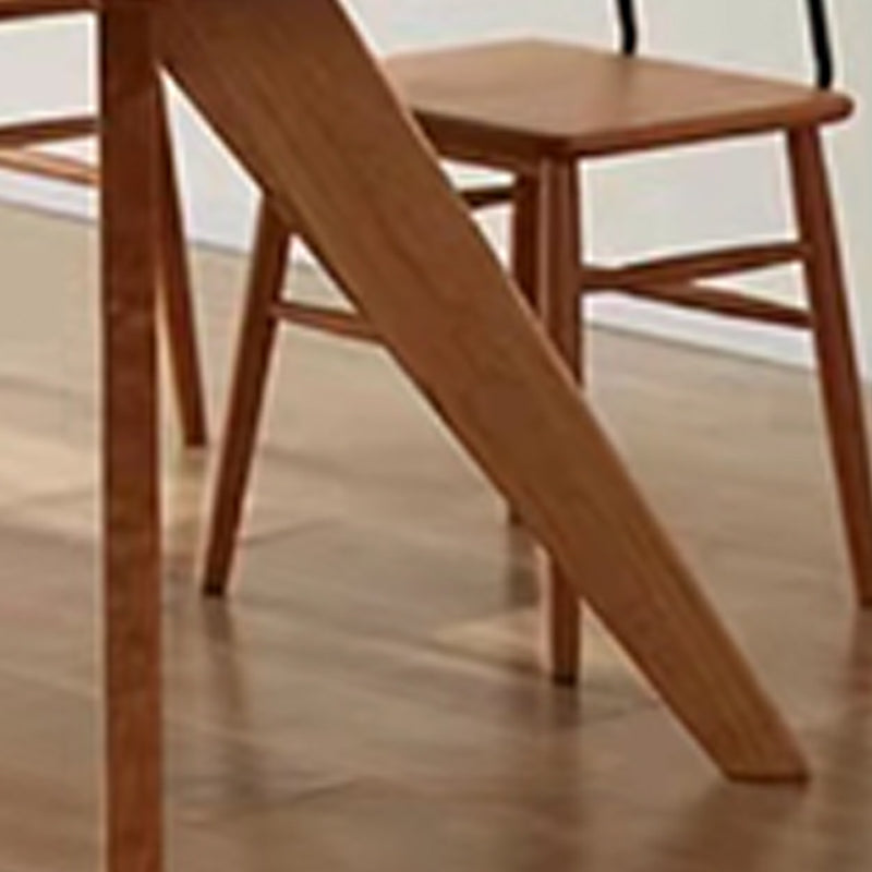 Rectangle 4 Legs Table Natural Solid Wood Dining Table for Restaurant Kitchen Dining Room Clearhalo 'Dining Tables & Seating' 'Dining Tables' 'dining_table' 'furn' 'furn_dining_table' 'Furniture' 'Kitchen & Dining Furniture' 6218291