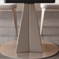 Extendable Sintered Stone Dining Table Pedestal Base Table for Home