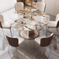 Extendable Sintered Stone Dining Table Pedestal Base Table for Home