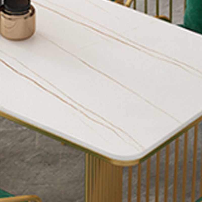 Rectangle Dining Table Traditional Luxury Double Pedestal Dining Table for Dining Room Clearhalo 'Dining Tables & Seating' 'Dining Tables' 'dining_table' 'furn' 'furn_dining_table' 'Furniture' 'Kitchen & Dining Furniture' 6218353