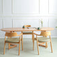 Oval Dining Table Simplicity Solid Wood Table for Dining Room