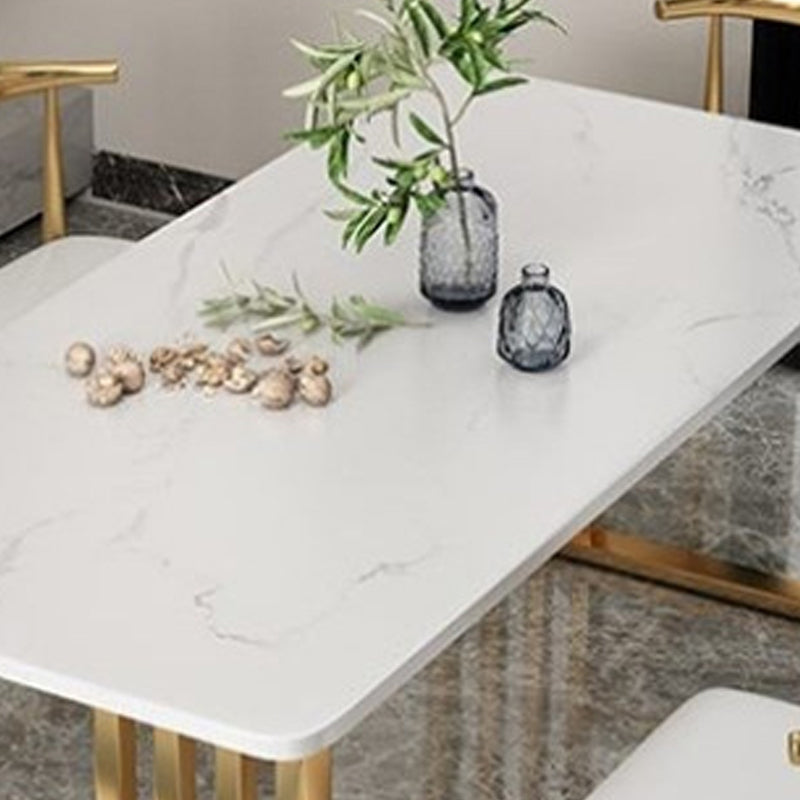 Traditional Luxury Dining Table Rectangle Slate Dining Table for Dining Room