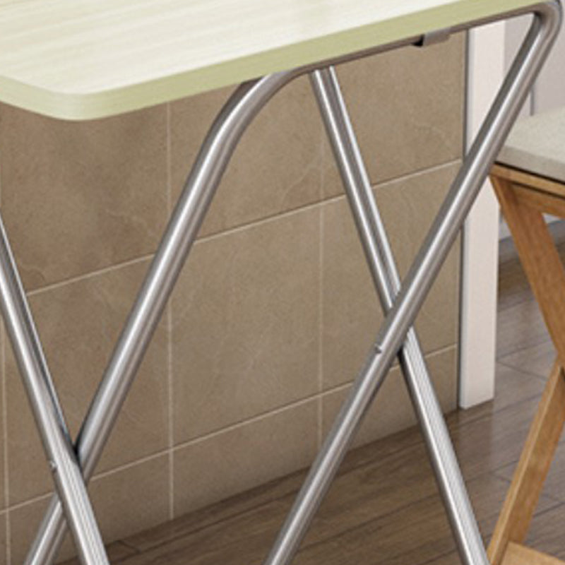 Simplicity Style Rectangle Dining Table Wooden Folding Kitchen Table Clearhalo 'Dining Tables & Seating' 'Dining Tables' 'dining_table' 'furn' 'furn_dining_table' 'Furniture' 'Kitchen & Dining Furniture' 6218486