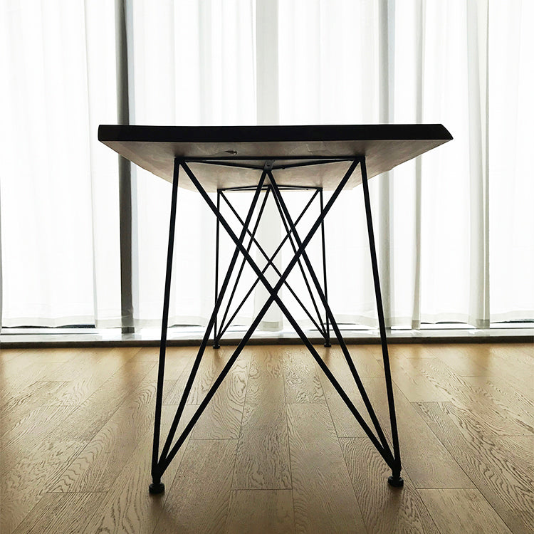 Wooden Table Industrial Style Simple Family Rectangular Dining Table Clearhalo 'Dining Tables & Seating' 'Dining Tables' 'dining_table' 'furn' 'furn_dining_table' 'Furniture' 'Kitchen & Dining Furniture' 6218560