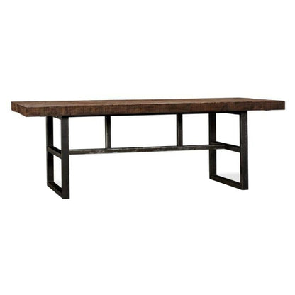 Tavolo da pranzo rettangolare in stile moderno medioevali in legno