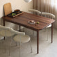 Industrial Rectangle Home Fixed Table Solid Wood Dining Room Desk
