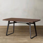 Double Pedestal Kitchen Table Industrial Solid Wood Dining Room Desk