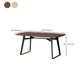 Double Pedestal Kitchen Table Industrial Solid Wood Dining Room Desk