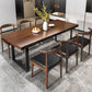 Rectangle Solid Wood Kitchen Desk Industrial Double Pedestal Table