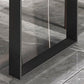 Rectangle Solid Wood Kitchen Desk Industrial Double Pedestal Table