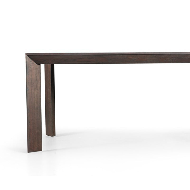 Industrial Rectangle Dining Room Table Solid Wood Fixed Kitchen Desk Clearhalo 'Dining Tables & Seating' 'Dining Tables' 'dining_table' 'furn' 'furn_dining_table' 'Furniture' 'Kitchen & Dining Furniture' 6218681