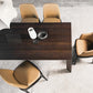 Industrial Rectangle Dining Room Table Solid Wood Fixed Kitchen Desk Clearhalo 'Dining Tables & Seating' 'Dining Tables' 'dining_table' 'furn' 'furn_dining_table' 'Furniture' 'Kitchen & Dining Furniture' 6218683