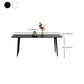 Metal and Stone Table Glam Style Minimalist Home Rectangular Dining Table Clearhalo 'Dining Tables & Seating' 'Dining Tables' 'dining_table' 'furn' 'furn_dining_table' 'Furniture' 'Kitchen & Dining Furniture' 6218729