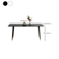Metal and Stone Table Glam Style Minimalist Home Rectangular Dining Table Clearhalo 'Dining Tables & Seating' 'Dining Tables' 'dining_table' 'furn' 'furn_dining_table' 'Furniture' 'Kitchen & Dining Furniture' 6218731