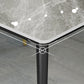 Metal and Stone Table Glam Style Simple Family Rectangular Dining Table Clearhalo 'Dining Tables & Seating' 'Dining Tables' 'dining_table' 'furn' 'furn_dining_table' 'Furniture' 'Kitchen & Dining Furniture' 6218756