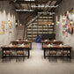 Solid Wood Fixed Dining Table Industrial Kitchen Table with Trestle Base Clearhalo 'Dining Tables & Seating' 'Dining Tables' 'dining_table' 'furn' 'furn_dining_table' 'Furniture' 'Kitchen & Dining Furniture' 6218789