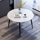 Metal and Stone Table Glam Style Minimalist Family Round Dining Table