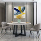 Metal and Stone Table Glam Style Minimalist Family Round Dining Table for Home