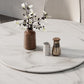 Metal and Stone Table Glam Style Minimalist Family Round Dining Table for Home