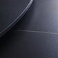 Metal and Stone Table Glam Style Simple Home Black Round Dining Table Clearhalo 'Dining Tables & Seating' 'Dining Tables' 'dining_table' 'furn' 'furn_dining_table' 'Furniture' 'Kitchen & Dining Furniture' 6218837