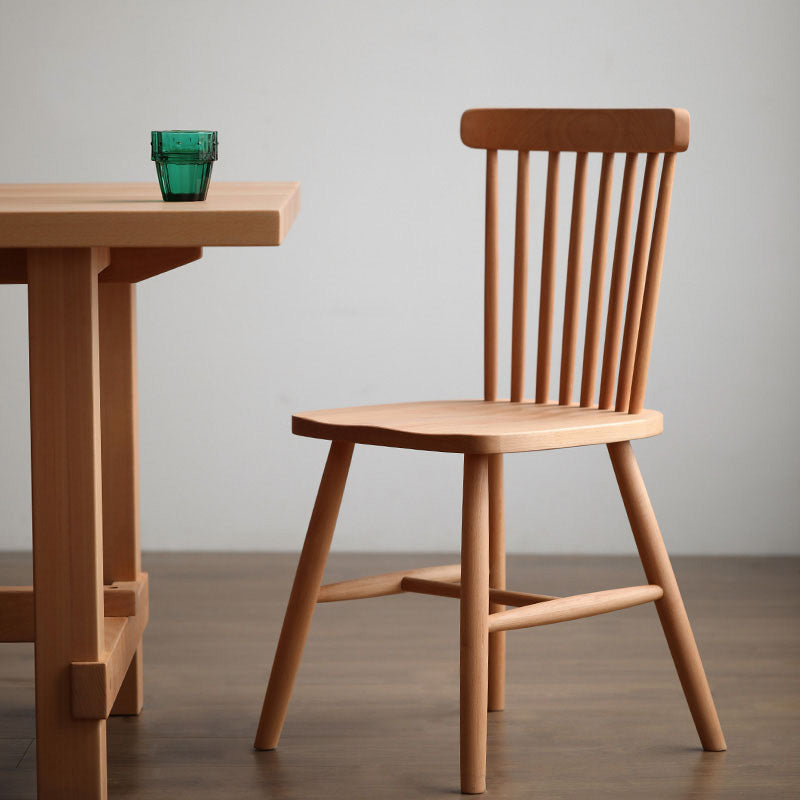 Traditionele keuken Dining zijstoel houten zijdestoelen in natuurlijke