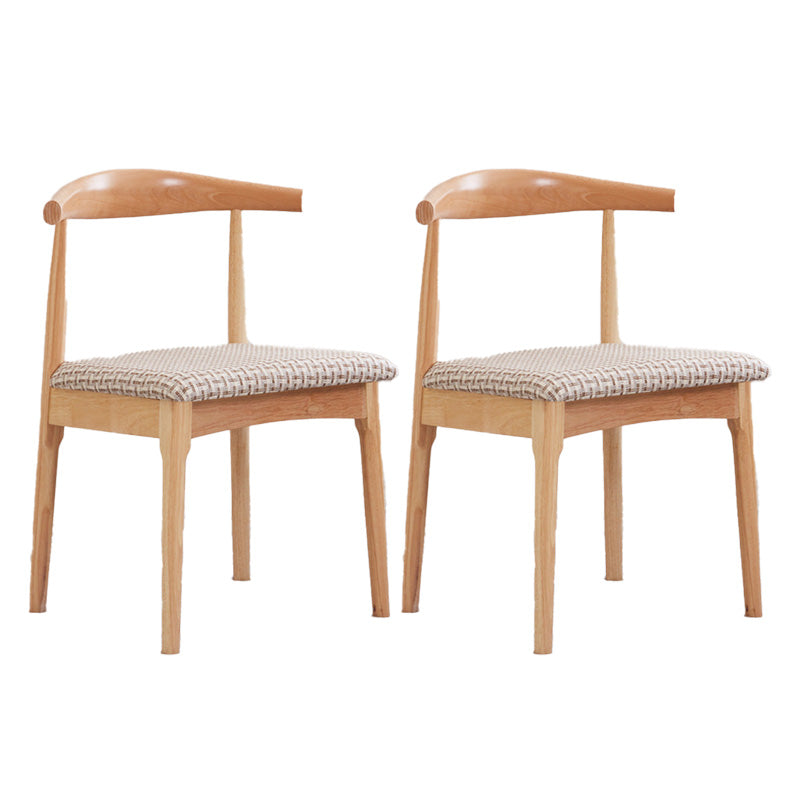 Silla lateral contemporánea de madera silla de comedor de madera abierta para casa