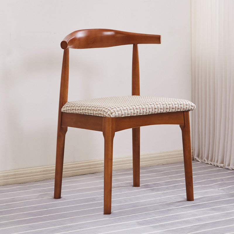 Silla lateral contemporánea de madera silla de comedor de madera abierta para casa