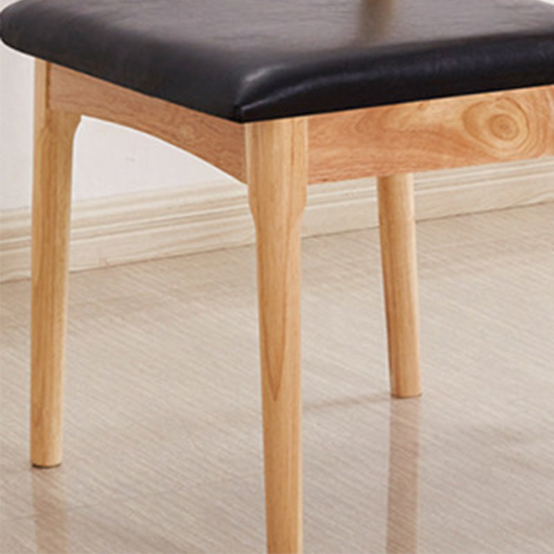 Silla lateral contemporánea de madera silla de comedor de madera abierta para casa