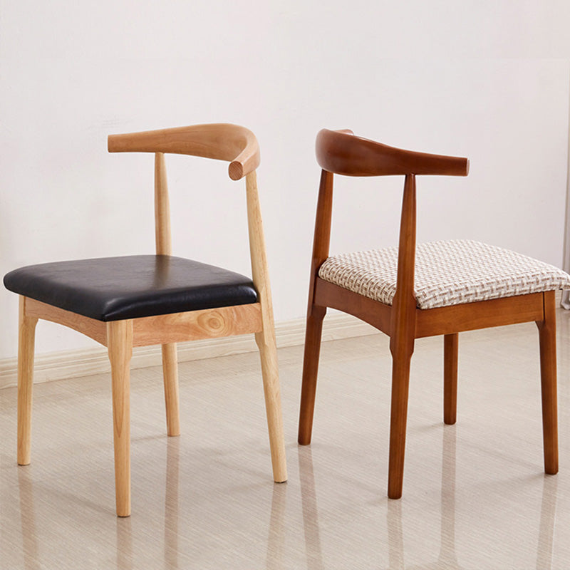 Silla lateral contemporánea de madera silla de comedor de madera abierta para casa