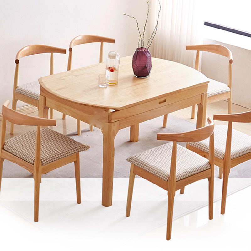 Silla lateral contemporánea de madera silla de comedor de madera abierta para casa