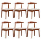 Silla lateral contemporánea de madera silla de comedor de madera abierta para casa