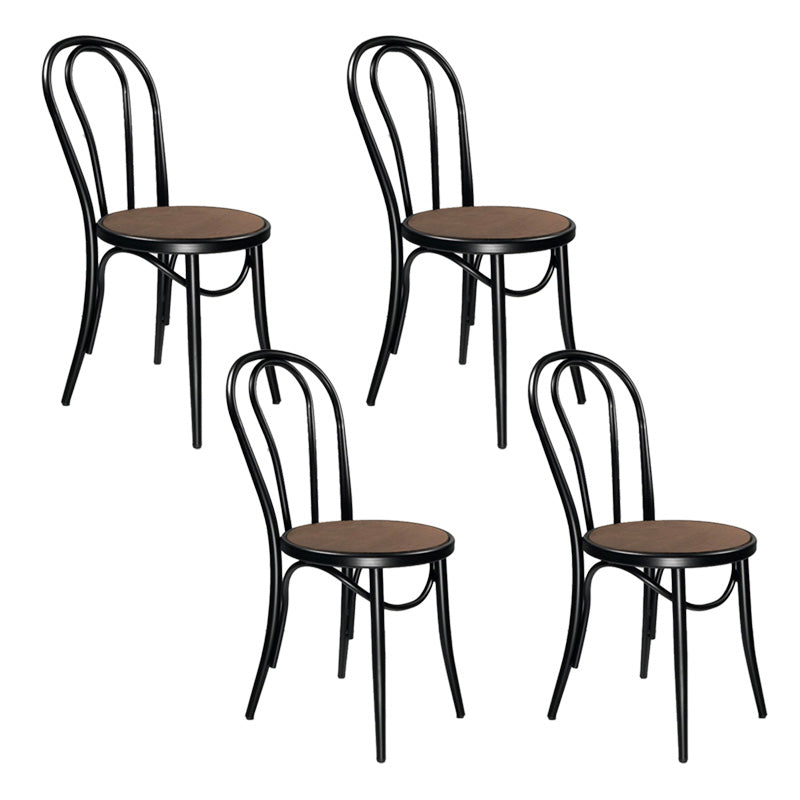 Industrial Kitchen Dining Side Chair Open Back Dining Side Chair