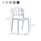 Silla lateral contemporánea silla de comedor de plástico de plástico para el hogar para el hogar