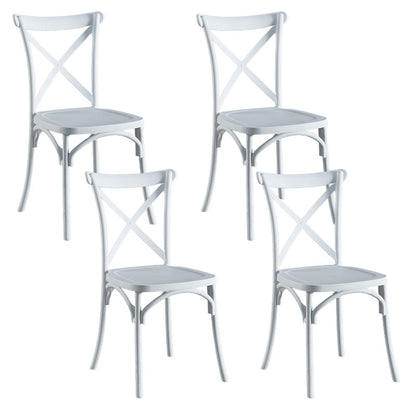 Kruis achterzijde stoel eigentijdse plastic keuken eettoelstoel