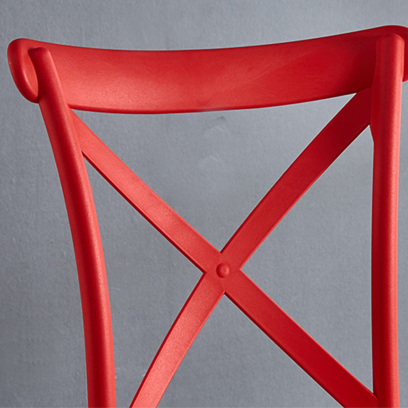 Kruis achterzijde stoel eigentijdse plastic keuken eettoelstoel