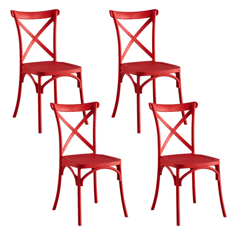 Kruis achterzijde stoel eigentijdse plastic keuken eettoelstoel