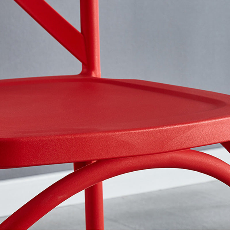 Kruis achterzijde stoel eigentijdse plastic keuken eettoelstoel