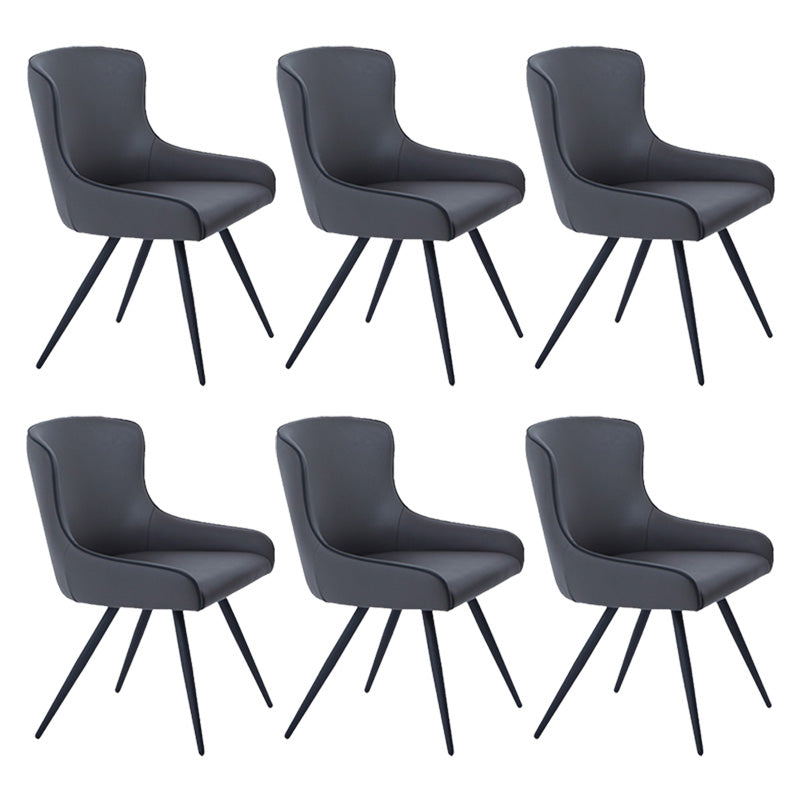 Contemporary Arm Chair Wingback Dining Room Chair for Indoor 6 Piece Set Clearhalo 'Dining Chairs' 'Dining Tables & Seating' 'dining_chair' 'furn' 'furn_dining_chair' 'Furniture' 'Kitchen & Dining Furniture' 6219015