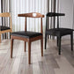 Open Back Side Chair Wood Industrial Dining Room Chair for Kitchen