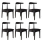 Open Back Side Chair Wood Industrial Dining Room Chair for Kitchen