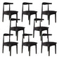 Open Back Side Chair Wood Industrial Dining Room Chair for Kitchen