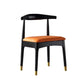 Open Back Side Chair Wood Industrial Dining Room Chair for Kitchen