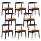 Open Back Side Chair Wood Industrial Dining Room Chair for Kitchen
